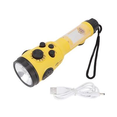 YAEFDD Linterna Led Recargable Portátil De Luz De Emergencia Con Manivela Con Radio Am/fm Y Funciones De Señal Sos YAEFDD Linterna Led Recargable Portátil De Luz De Emergencia Con Manivela Con Radio Am/fm Y Funciones De Señal Sos
