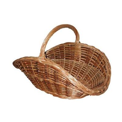 Aubry Gaspard Cesta De Mimbre Crudo Y Madera Marrón Para Troncos - Pbu1090 Aubry Gaspard Cesta De Mimbre Crudo Y Madera Marrón Para Troncos - Pbu1090