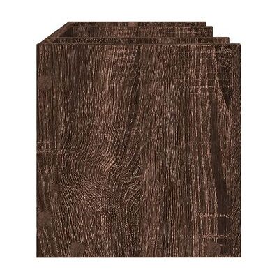 S/MARCA Organizador De Escritorio De Madera De Roble Artesanal Vidaxl Marrón Oscuro 44,5x24x25 Cm S/MARCA Organizador De Escritorio De Madera De Roble Artesanal Vidaxl Marrón Oscuro 44,5x24x25 Cm