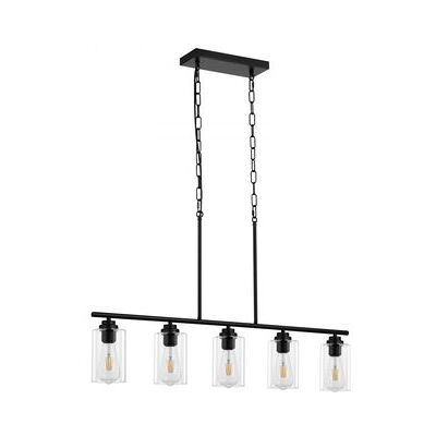 Lámpara Colgante Lineal De 5 Luces Para Isla De Cocina Con Pantalla De Cristal Tekmaquinas Lámpara Colgante Lineal De 5 Luces Para Isla De Cocina Con Pantalla De Cristal Tekmaquinas