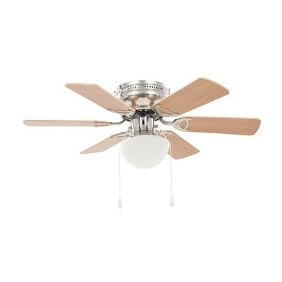 Ventilador De Techo Adornado Con Lámpara 82 Cm Marrón Claro Vidaxl Ventilador De Techo Adornado Con Lámpara 82 Cm Marrón Claro Vidaxl