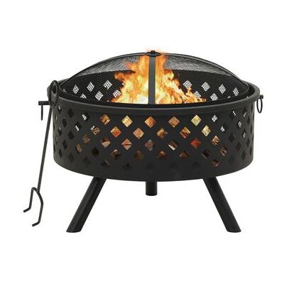 Brasero Con Atizador Acero Xxl 68 Cm Vidaxl Brasero Con Atizador Acero Xxl 68 Cm Vidaxl