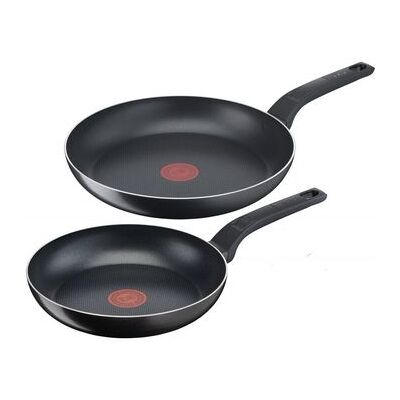 Juego De Sartenes Tefal Easy Cook & Clean, 2 Piezas, 24+28 Cm, Color Negro Juego De Sartenes Tefal Easy Cook & Clean, 2 Piezas, 24+28 Cm, Color Negro