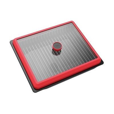 Bandeja Teka The Steambox Para Cocinar Al Vapor En El Horno Rojo Plata Bandeja Teka The Steambox Para Cocinar Al Vapor En El Horno Rojo Plata