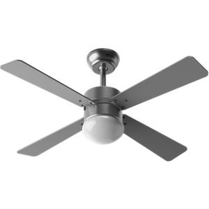Evvo Ventilador De Techo Con Luz V415 Steel, Silencioso, Ø106cm, Acabado Acero, 4 Aspas, 3 Velocidades, 56w, Función Invierno-verano Evvo Ventilador De Techo Con Luz V415 Steel, Silencioso, Ø106cm, Acabado Acero, 4 Aspas, 3 Velocidades, 56w, Función Invierno-verano