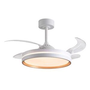 Ventilador De Techo Akran Bel Air 72w 4 Aspas Retráctiles Con Luz Led Oro Ø108 Cm Ventilador De Techo Akran Bel Air 72w 4 Aspas Retráctiles Con Luz Led Oro Ø108 Cm