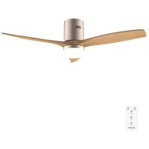 Cecotec Ventilador De Techo Con Luz Energysilence Aero 5600 Classic Gold&lightwood. Motor Dc 40w, 3 Aspas Cecotec Ventilador De Techo Con Luz Energysilence Aero 5600 Classic Gold&lightwood. Motor Dc 40w, 3 Aspas
