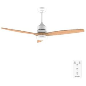 Cecotec Ventilador De Techo Con Luz Y Mando A Distancia De 52" Energysilence Aero 5230 Whitewood. Motor Dc 40w, 3 Aspas, Luz Led Cecotec Ventilador De Techo Con Luz Y Mando A Distancia De 52" Energysilence Aero 5230 Whitewood. Motor Dc 40w, 3 Aspas, Luz Led