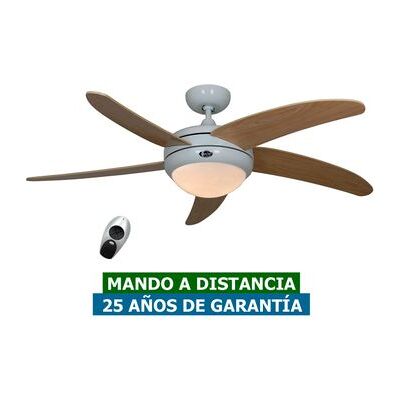 KaiserKraft ELICA Ventilador de Techo - Mando a distancia, Arce/Blanco, 132cm - Ventilador de Techo KaiserKraft ELICA Ventilador de Techo - Mando a distancia, Arce/Blanco, 132cm - Ventilador de Techo