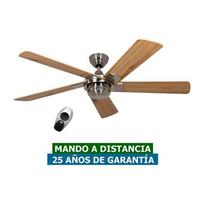 CasaFan Ventilador de Techo Rotary Pino / Cromo - 132cm - Ventilador de Techo CasaFan Ventilador de Techo Rotary Pino / Cromo - 132cm - Ventilador de Techo