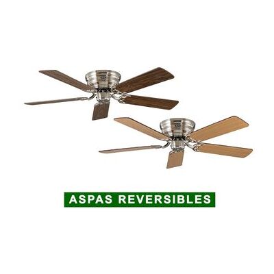 Ventilador De Techo Casafan 5103051 Classic Flat 103 Iii Nogal O Haya/cromo Satinado Ventilador De Techo Casafan 5103051 Classic Flat 103 Iii Nogal O Haya/cromo Satinado