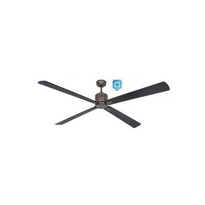 Casafan Eco Neo III - Negro / Teca - Ventilador de Techo Casafan Eco Neo III - Negro / Teca - Ventilador de Techo