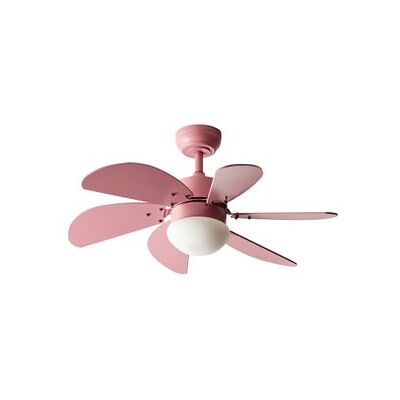 BELIANI Ventilador De Techo Moderno Con Mando A Distancia Iluminación Led Material Sintético Y Madera Contrachapada Rosa Logar BELIANI Ventilador De Techo Moderno Con Mando A Distancia Iluminación Led Material Sintético Y Madera Contrachapada Rosa Logar