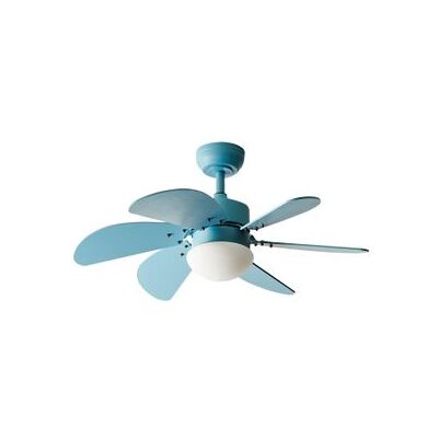 BELIANI Ventilador De Techo Moderno Con Mando A Distancia Iluminación Led Material Sintético Y Madera Contrachapada Azul Claro Logar BELIANI Ventilador De Techo Moderno Con Mando A Distancia Iluminación Led Material Sintético Y Madera Contrachapada Azul Claro Logar
