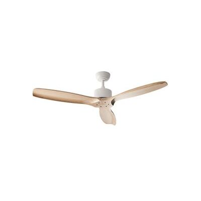BELIANI Ventilador De Techo Rústico De Madera Maciza Con Mando A Distancia 5 Opciones De Velocidad Marrón Claro Arani BELIANI Ventilador De Techo Rústico De Madera Maciza Con Mando A Distancia 5 Opciones De Velocidad Marrón Claro Arani