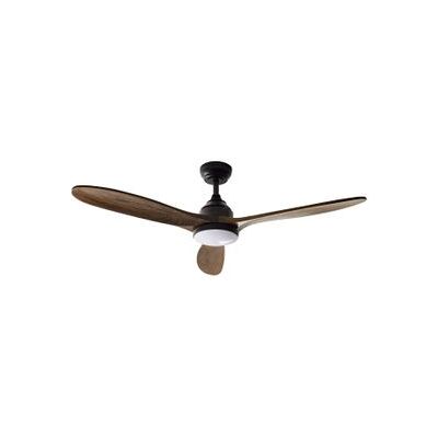 BELIANI Ventilador De Techo Rústico De Madera Maciza Con Mando A Distancia 5 Opciones De Velocidad Marrón Oscuro Moyar BELIANI Ventilador De Techo Rústico De Madera Maciza Con Mando A Distancia 5 Opciones De Velocidad Marrón Oscuro Moyar