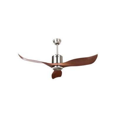 BELIANI Ventilador De Techo Moderno Con Mando A Distancia Material Sintético Marrón Roseau BELIANI Ventilador De Techo Moderno Con Mando A Distancia Material Sintético Marrón Roseau