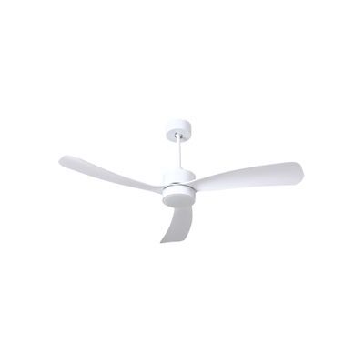 BELIANI Ventilador De Techo Moderno Con Mando A Distancia Iluminación Led Material Sintético Blanco Praslin BELIANI Ventilador De Techo Moderno Con Mando A Distancia Iluminación Led Material Sintético Blanco Praslin