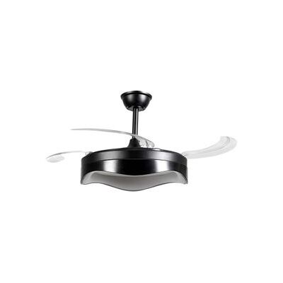 BELIANI Ventilador De Techo Led Base De Metal Aspas De Material Sintético Temporizador 3 Modos De Temperatura Ajuste De Intensidad Luminosa Mando A Distancia Negro Etonia BELIANI Ventilador De Techo Led Base De Metal Aspas De Material Sintético Temporizador 3 Modos De Temperatura Ajuste De Intensidad Luminosa Mando A Distancia Negro Etonia