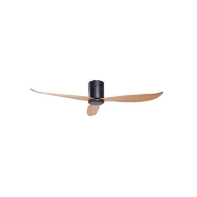 Beliani Ventilador de Techo Metal Blanco y Negro Efecto Madera - Ventilador de Techo Beliani Ventilador de Techo Metal Blanco y Negro Efecto Madera - Ventilador de Techo