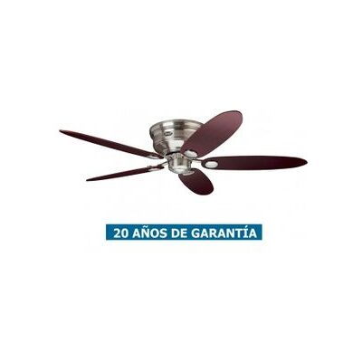 Ventilador De Techo Hunter 24372 Low Profile Arce O Chocolate / Cromo Satinado Ventilador De Techo Hunter 24372 Low Profile Arce O Chocolate / Cromo Satinado