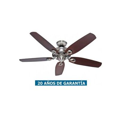 Ventilador De Techo Hunter 50566 Builder Elite 132 Cereza Brasileña O Arce / Cromado Ventilador De Techo Hunter 50566 Builder Elite 132 Cereza Brasileña O Arce / Cromado