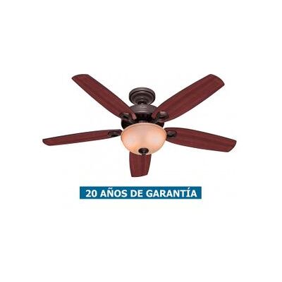 Ventilador De Techo Con Luz Hunter 50572 Builder Deluxe 132 Cereza O Nogal / Bronce Ventilador De Techo Con Luz Hunter 50572 Builder Deluxe 132 Cereza O Nogal / Bronce