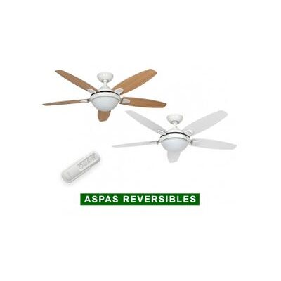 Ventilador De Techo Con Luz Hunter 50613 Contempo Blanco O Roble Claro / Blanco Ventilador De Techo Con Luz Hunter 50613 Contempo Blanco O Roble Claro / Blanco