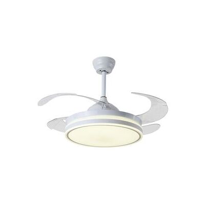 Interlusa Ventilador de Techo Asgard Maxi - 4 Aspas Retráctiles - Blanco - Ventilador Interlusa Ventilador de Techo Asgard Maxi - 4 Aspas Retráctiles - Blanco - Ventilador