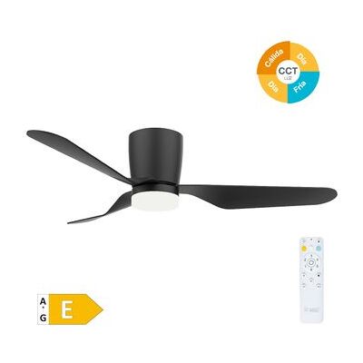 Ventilador de Techo Solesia GSC con Luz - 132cm Negro Ventilador de Techo Solesia GSC con Luz - 132cm Negro