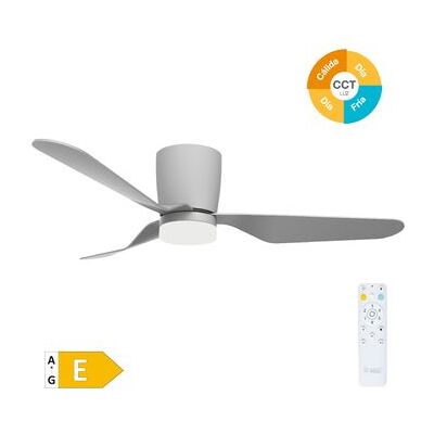 Ventilador de Techo Solesia con Luz y Control Remoto - 132cm Gris Ventilador de Techo Solesia con Luz y Control Remoto - 132cm Gris