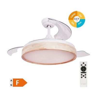 Ventilador de Techo Ranta con Luz - Modern, Aspas Retráctiles Ventilador de Techo Ranta con Luz - Modern, Aspas Retráctiles