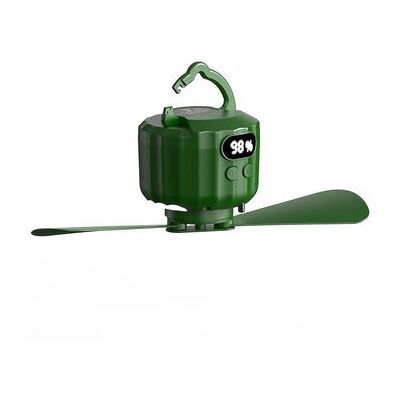 DAM Ventilador Con Motor Sin Escobillas, Led Con 12 Luces, 3 Velocidades, 3 Niveles De Luz Y 3 Temporizadores. Incluye Mando, Aspas Desmontables Y Powerbank De 10400 Mah Color: Verde DAM Ventilador Con Motor Sin Escobillas, Led Con 12 Luces, 3 Velocidades, 3 Niveles De Luz Y 3 Temporizadores. Incluye Mando, Aspas Desmontables Y Powerbank De 10400 Mah Color: Verde