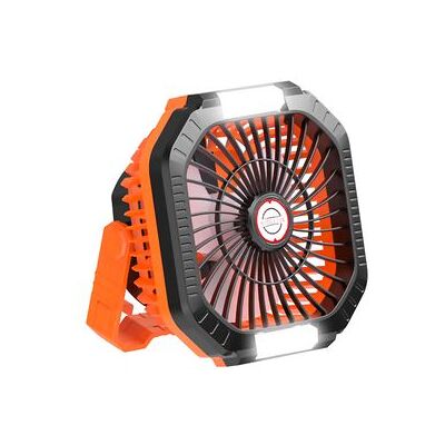 Dam Ventilador Con Motor Sin Escobillas, Led Con 16 Luces, 4 Velocidades, 3 Niveles De Luz Y 3 Temporizadores. Incluye Mando Y Powerbank De 7800 Mah. Color: Naranja Dam Ventilador Con Motor Sin Escobillas, Led Con 16 Luces, 4 Velocidades, 3 Niveles De Luz Y 3 Temporizadores. Incluye Mando Y Powerbank De 7800 Mah. Color: Naranja
