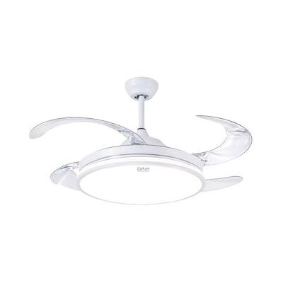 Dam Ventilador De Techo 7807. 48" Con Motor De 36w, Luces Led Regulables De 60w, 6 Velocidades Y Función Invierno/verano. Control Mediante Mando 2.4g O Aplicación Móvil. 120x120x35 Cm. Color: Blanco Dam Ventilador De Techo 7807. 48" Con Motor De 36w, Luces Led Regulables De 60w, 6 Velocidades Y Función Invierno/verano. Control Mediante Mando 2.4g O Aplicación Móvil. 120x120x35 Cm. Color: Blanco