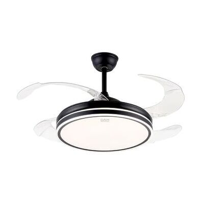 Dam Ventilador De Techo 8808. 48" Con Motor De 36w, Luces Led Regulables De 60w, 6 Velocidades Y Función Invierno/verano. Control Mediante Mando 2.4g O Aplicación Móvil. 120x120x35 Cm. Color: Negro Dam Ventilador De Techo 8808. 48" Con Motor De 36w, Luces Led Regulables De 60w, 6 Velocidades Y Función Invierno/verano. Control Mediante Mando 2.4g O Aplicación Móvil. 120x120x35 Cm. Color: Negro