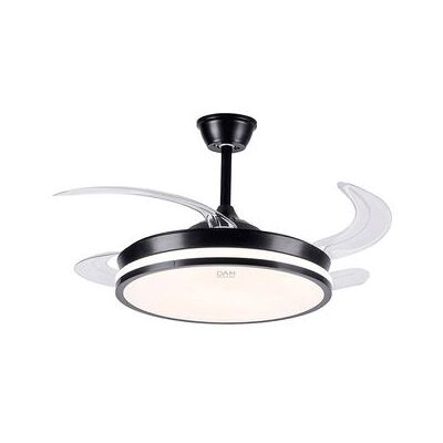Dam Ventilador De Techo L433. 42" Con Motor De 30w, Luces Led Regulables De 60w, 6 Velocidades Y Giro Bidireccional. Control Mediante Mando 2.4g. 107x107x35 Cm. Color: Negro Dam Ventilador De Techo L433. 42" Con Motor De 30w, Luces Led Regulables De 60w, 6 Velocidades Y Giro Bidireccional. Control Mediante Mando 2.4g. 107x107x35 Cm. Color: Negro
