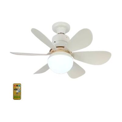 DAM Ventilador De Techo Fs-hx-r520 De 52 Cm. Adaptador E27, 3 Velocidades Y Luz Led Regulable De 16 W. Incluye Mando A Distancia. 52x52x18,5 Cm. Color: Blanco DAM Ventilador De Techo Fs-hx-r520 De 52 Cm. Adaptador E27, 3 Velocidades Y Luz Led Regulable De 16 W. Incluye Mando A Distancia. 52x52x18,5 Cm. Color: Blanco