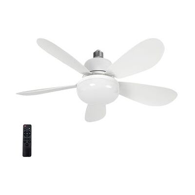 DAM Ventilador De Techo Fs-5yhx-r520 De 52 Cm. Adaptador E27, 3 Velocidades Y Luz Led Regulable De 16 W. Incluye Mando A Distancia. 52x52x18,5 Cm. Color: Blanco DAM Ventilador De Techo Fs-5yhx-r520 De 52 Cm. Adaptador E27, 3 Velocidades Y Luz Led Regulable De 16 W. Incluye Mando A Distancia. 52x52x18,5 Cm. Color: Blanco