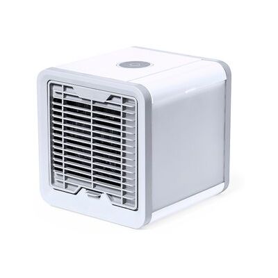 Dam Mini Aire Acondicionado Portátil Con Depósito De 700 Ml, 3 Velocidades Y Conexión Usb. Con Opción De Añadir Hielo Y Agua Para Un Mayor Efecto De Enfriamiento. 16x16x17 Cm. Color: Blanco Dam Mini Aire Acondicionado Portátil Con Depósito De 700 Ml, 3 Velocidades Y Conexión Usb. Con Opción De Añadir Hielo Y Agua Para Un Mayor Efecto De Enfriamiento. 16x16x17 Cm. Color: Blanco
