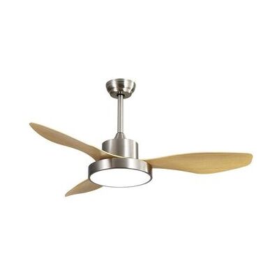 Ventilador de Techo Fabrilamp Hayate - Níquel, 3 Aspas, LED 24W, 6 Velocidades Ventilador de Techo Fabrilamp Hayate - Níquel, 3 Aspas, LED 24W, 6 Velocidades