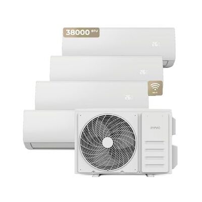 Aire Acondicionado Multi Split 4x1 Evvo Clima, 3x9000 12000 Btu, Wifi, Inverter, Bomba Calor Aire Acondicionado Multi Split 4x1 Evvo Clima, 3x9000 12000 Btu, Wifi, Inverter, Bomba Calor