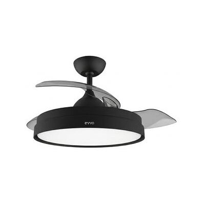 Ventilador de techo EVVO V450 - Negro - 40 W - 3 velocidades Ventilador de techo EVVO V450 - Negro - 40 W - 3 velocidades