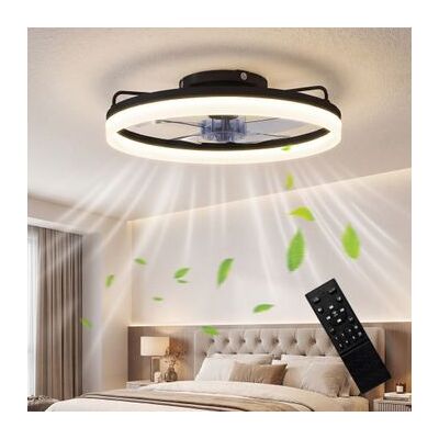 Ventilador De Techo Luz Led Motor Reversible Silencioso Homcom Ventilador De Techo Luz Led Motor Reversible Silencioso Homcom
