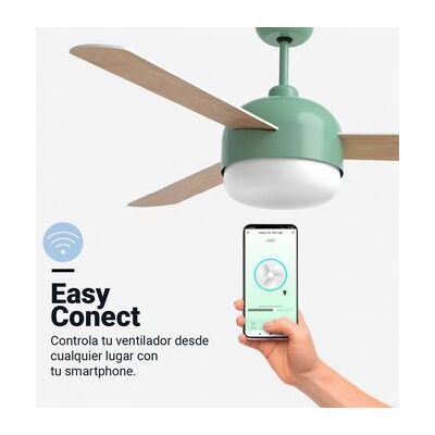 Ventilador De Techo Turquesa 120 Cm Con Wifi Silencioso Universalblue Ventilador De Techo Turquesa 120 Cm Con Wifi Silencioso Universalblue