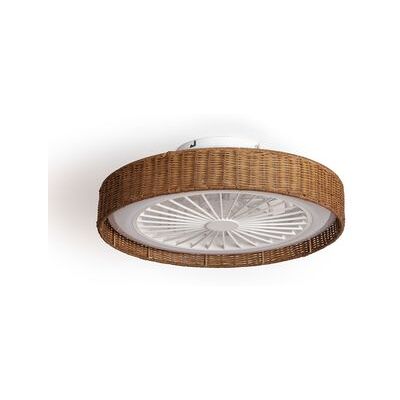 TECHBREY Ventilador De Techo Con Luz Silencioso Dc Ratán Nara, Blanco Aspas: Transparente Mando A Distancia Con Luz, Wifi: False TECHBREY Ventilador De Techo Con Luz Silencioso Dc Ratán Nara, Blanco Aspas: Transparente Mando A Distancia Con Luz, Wifi: False