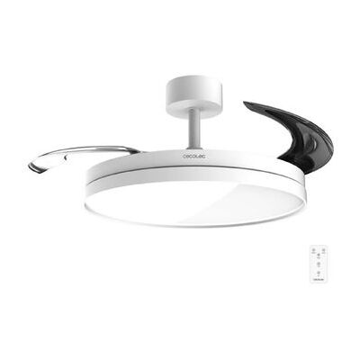 Ventilador De Techo Con Luz Con Aspas Retráctiles Energysilence Aero 2440 Invisible Pure White. 30w, Motor Dc Cecotec Ventilador De Techo Con Luz Con Aspas Retráctiles Energysilence Aero 2440 Invisible Pure White. 30w, Motor Dc Cecotec