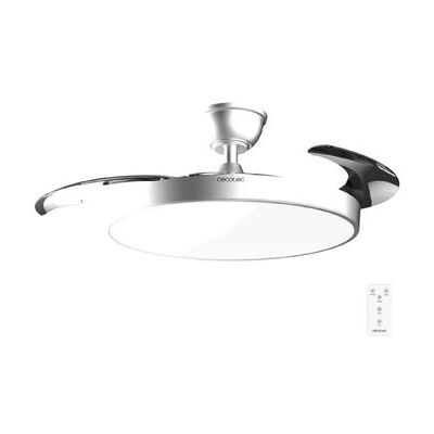 Ventilador De Techo Con Luz Con Aspas Retráctiles Energysilence Aero 300 Air Invisible Silver. 30w, Motor Dc Cecotec Ventilador De Techo Con Luz Con Aspas Retráctiles Energysilence Aero 300 Air Invisible Silver. 30w, Motor Dc Cecotec