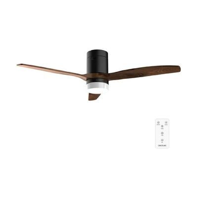 Ventilador De Techo Con Luz Energysilence Aero 4600 Arctic Black&chocolate. Motor Dc 38 W, Luz Led 18 W Cecotec Ventilador De Techo Con Luz Energysilence Aero 4600 Arctic Black&chocolate. Motor Dc 38 W, Luz Led 18 W Cecotec