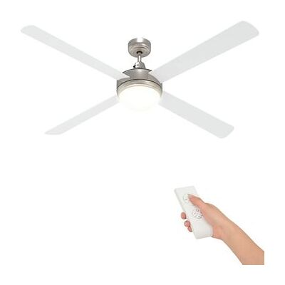 Ventilador De Techo Con Luz Y Control Remoto Ø 130 Cm Blanco Vidaxl Ventilador De Techo Con Luz Y Control Remoto Ø 130 Cm Blanco Vidaxl